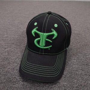 True Timber Camo Hat Cap Strap Back Mens One Size Black Twill Hunting Outdoor